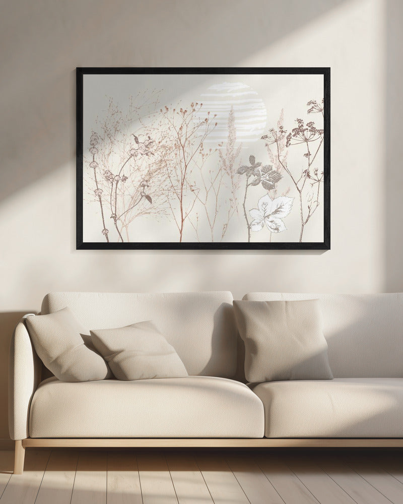 Plant based calming atmosphere earthy tones | Canvas