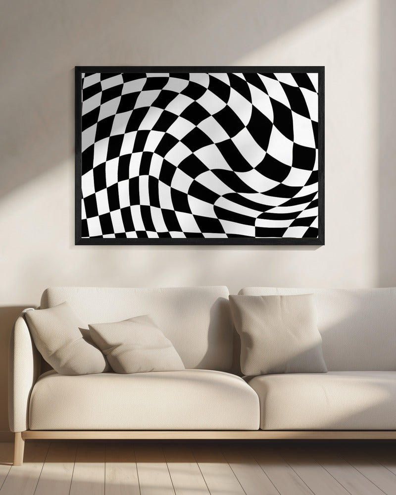 Checkerboard black and white | Canvas