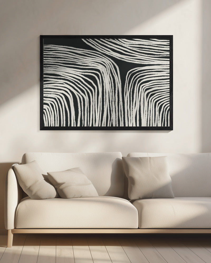 Curved Stripes Flow | Canvas