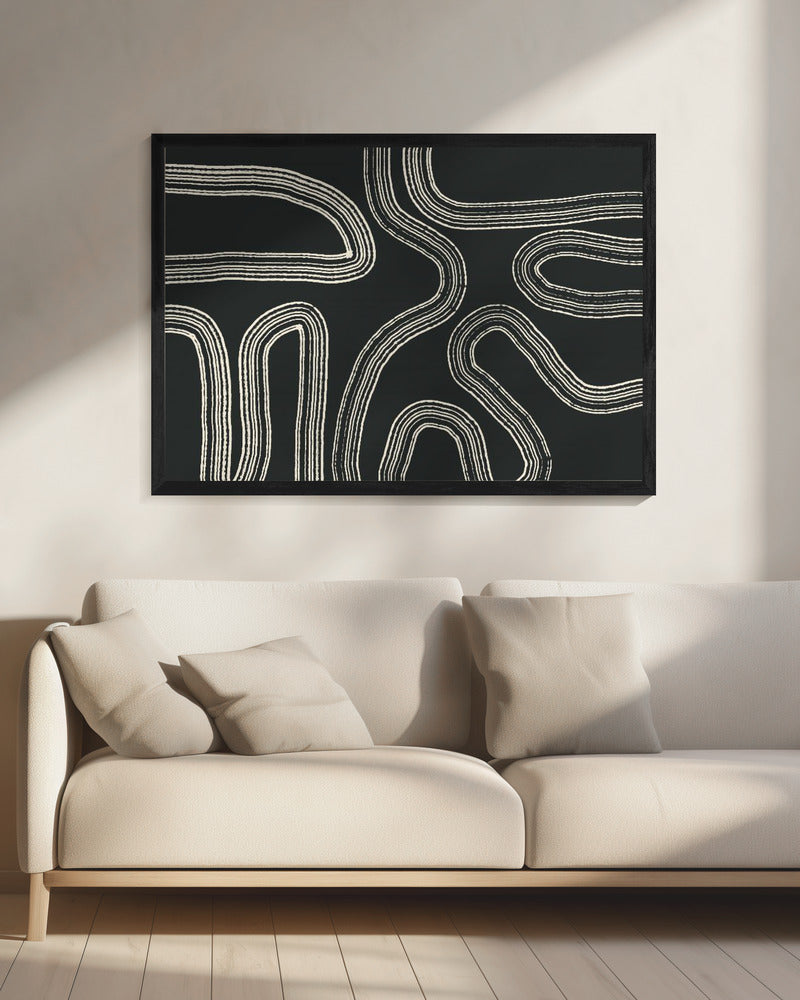 Black and White Line Patterns | Canvas