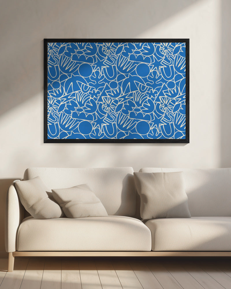 Dynamic Blue Dance | Canvas