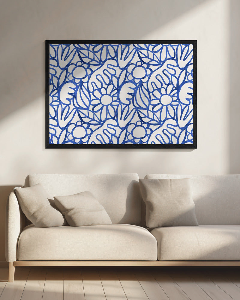 Floral Harmony Maze | Canvas