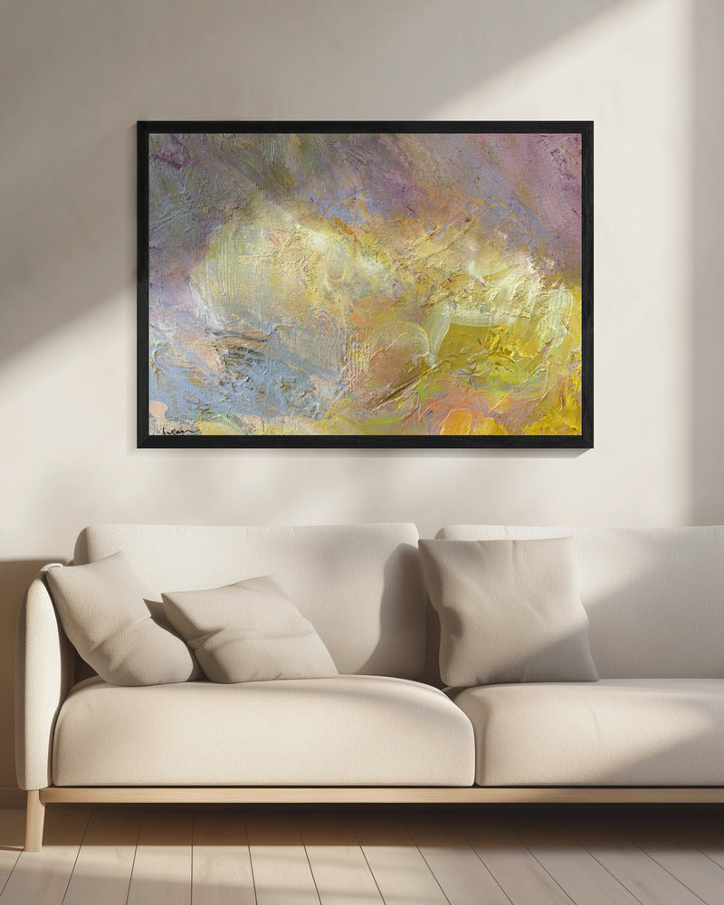Soaring Golden Abstract | Canvas
