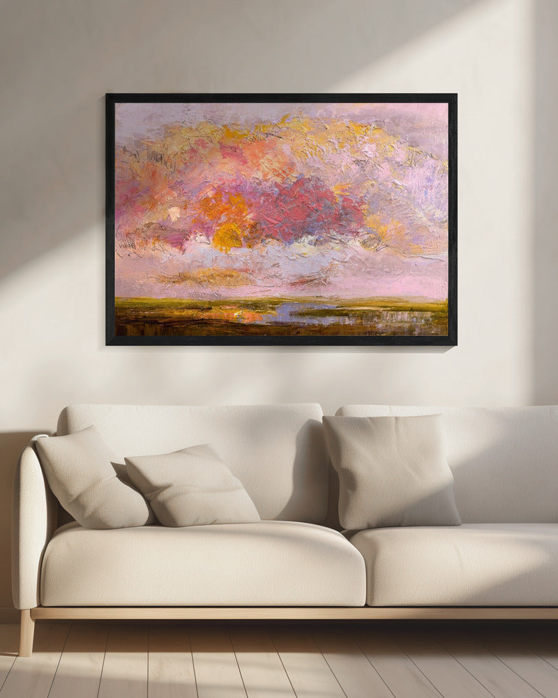 Vibrant Pink Horizon | Canvas