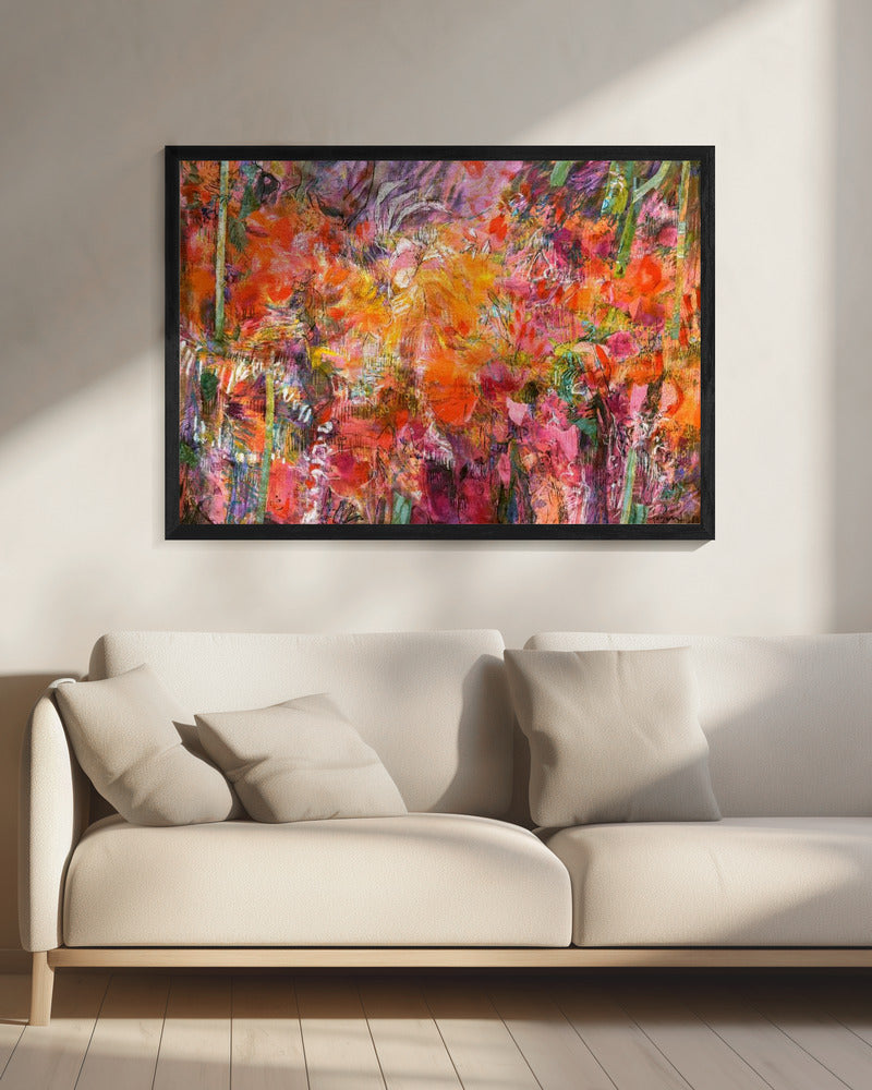 Vibrant Flora Tapestry | Canvas