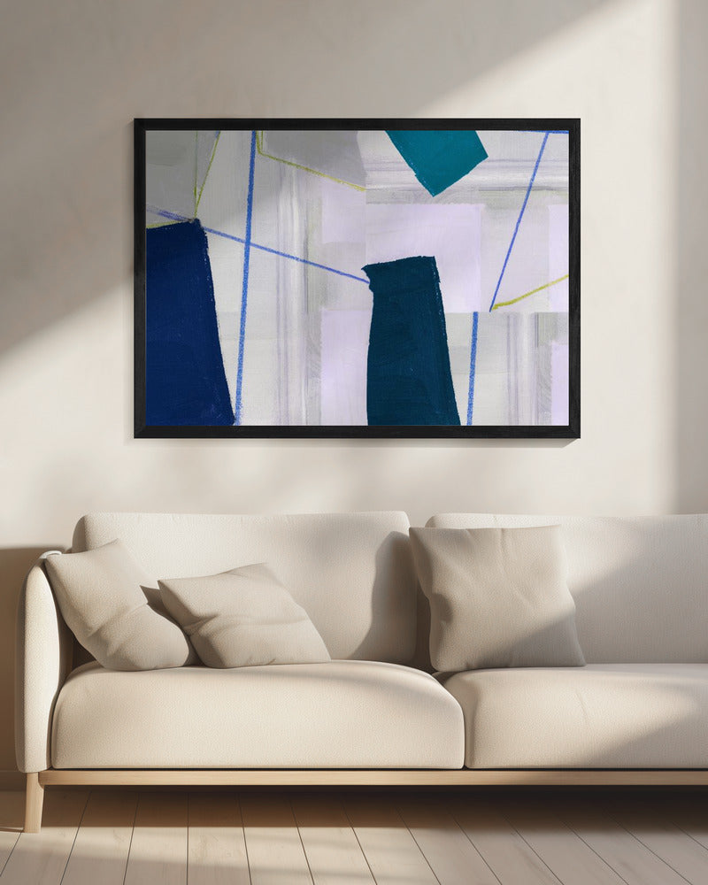 Abstract Composition In Blue 2 | Canvas