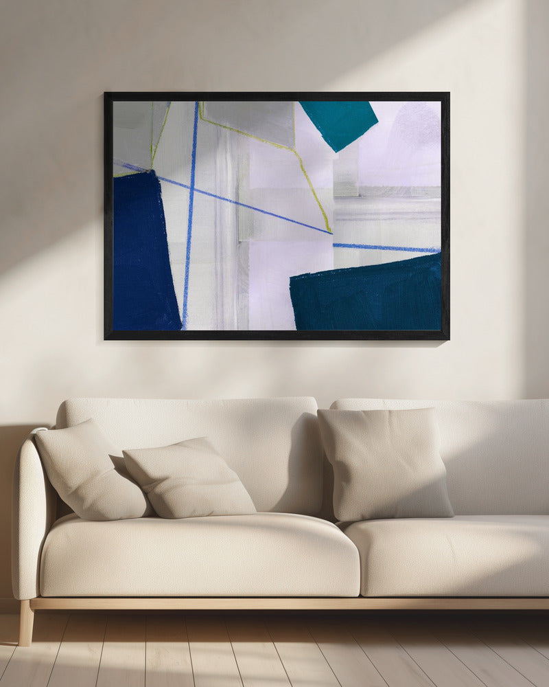 Abstract Composition In Blue 1 | Canvas