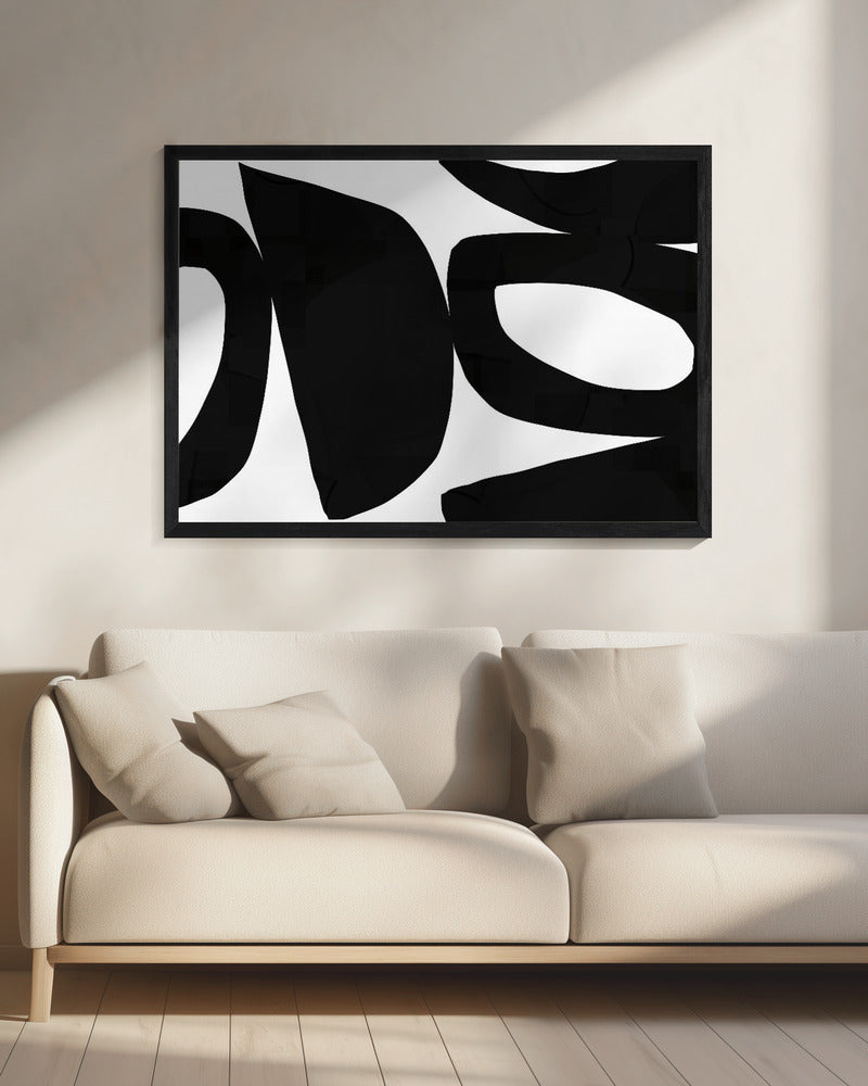 Big Black Shapes 3 | Canvas
