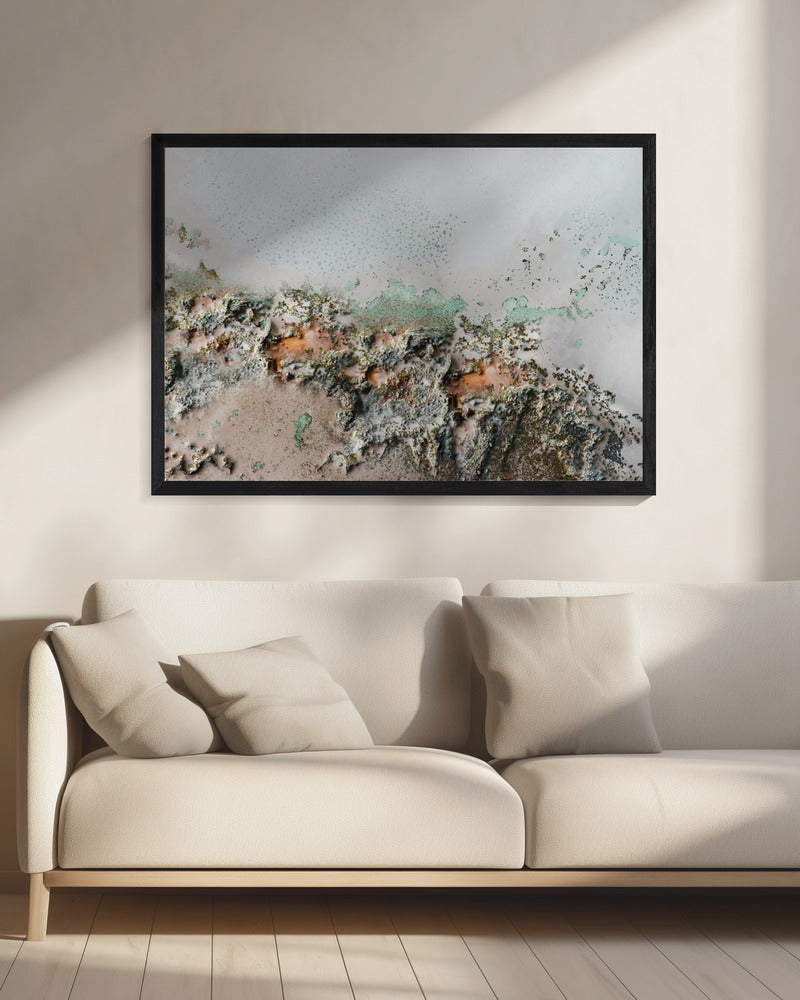 Earthly Fragments - Coastal relief art | Canvas