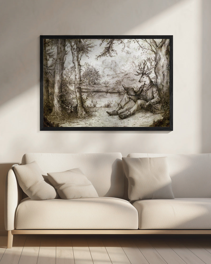 READING UNDER A TREE | Canvas