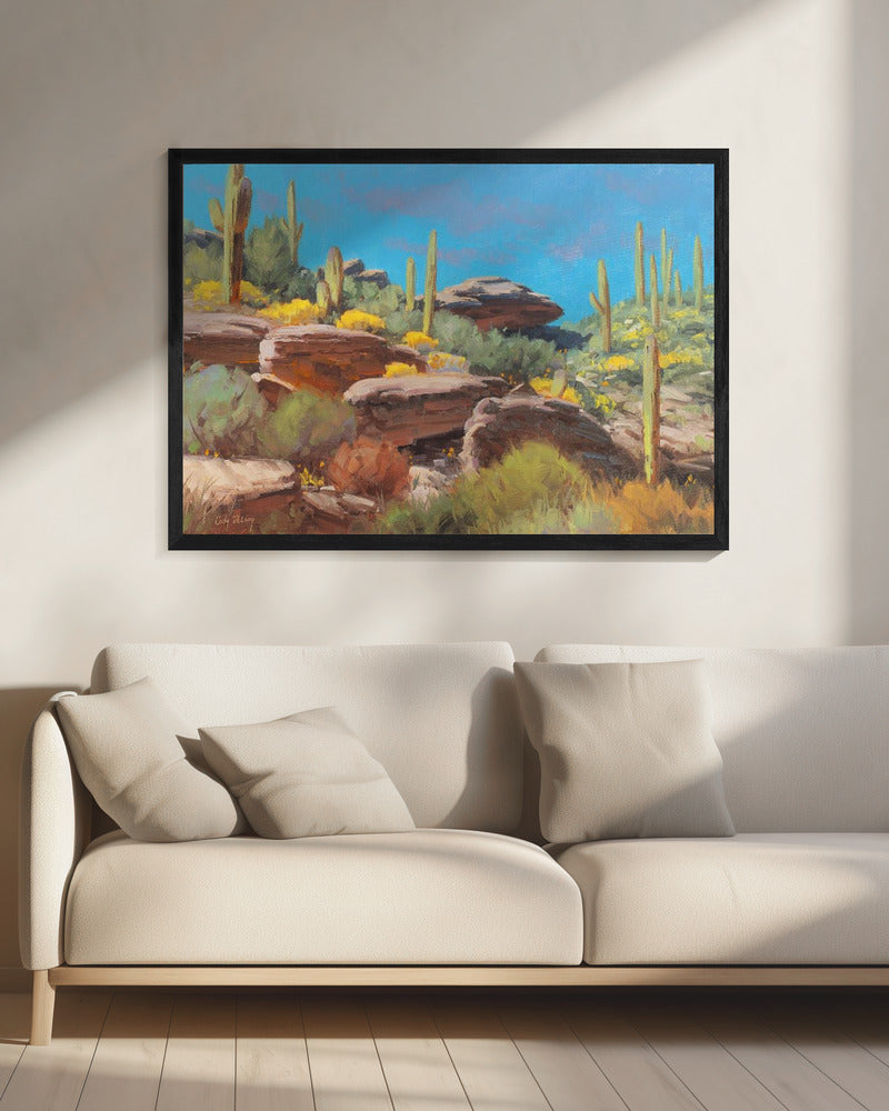 Desert Blooming Scene | Canvas