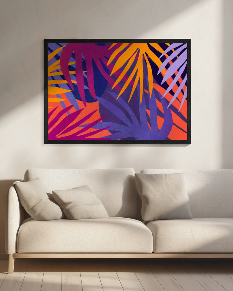 Vibrant Jungle Leaves | Canvas