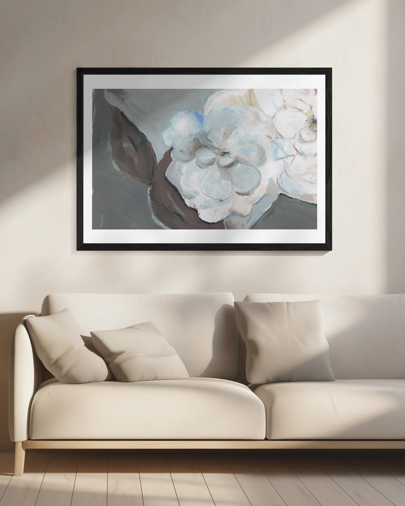 White Petals & Shadows | Canvas
