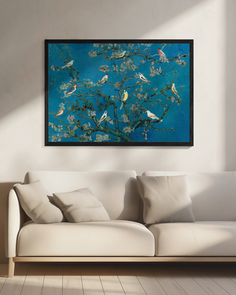 Birds In the Almond Blossom | Canvas