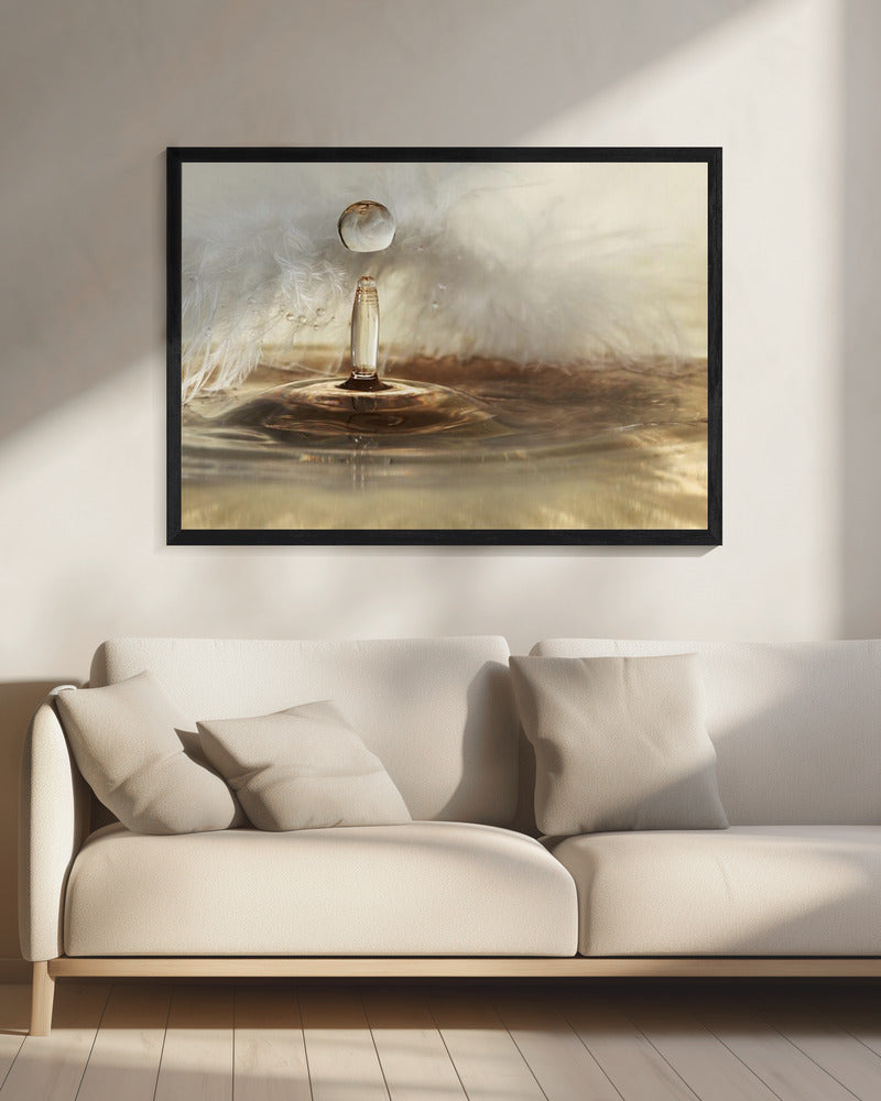 Golden featherdrops | Canvas
