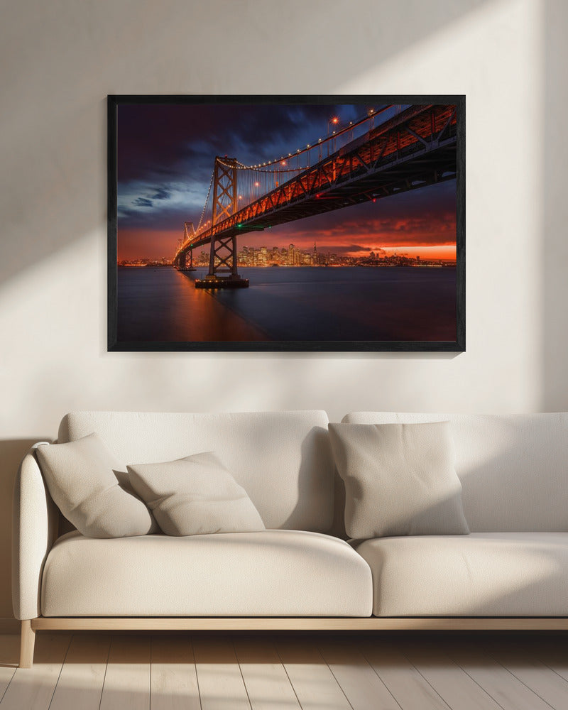 Bay Bridge at Night | Canvas