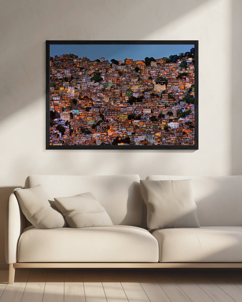 Nightfall in the Favela da Rocinha | Canvas