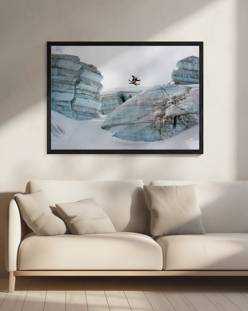 Candide Thovex out of nowhere into nowhere | Canvas