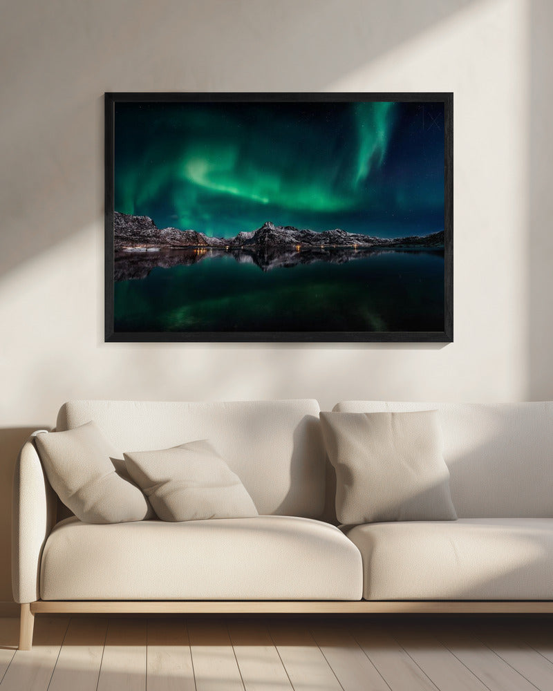 Lofoten Aurora Reflection | Canvas