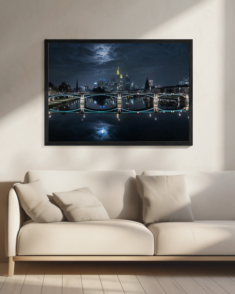 Frankfurt at Full Moon | Canvas
