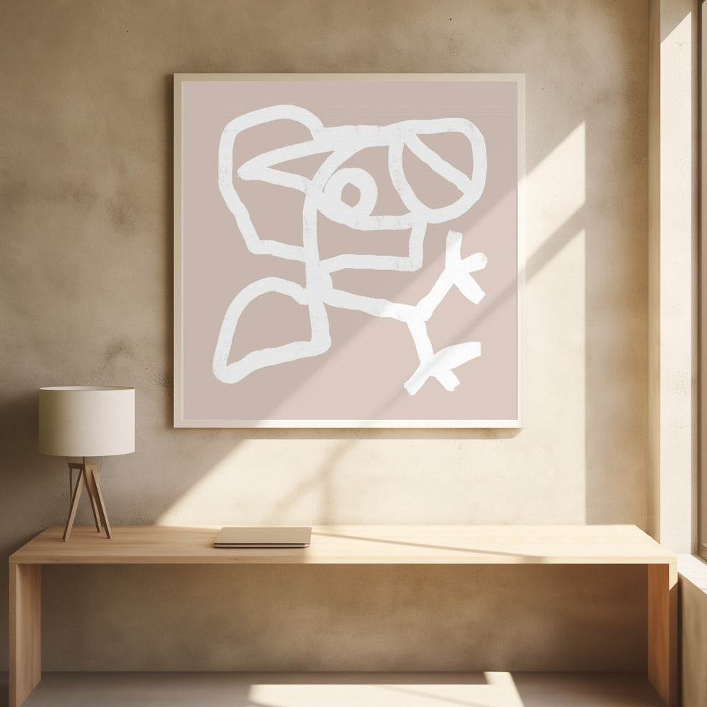 Beige abstract 4 | Poster