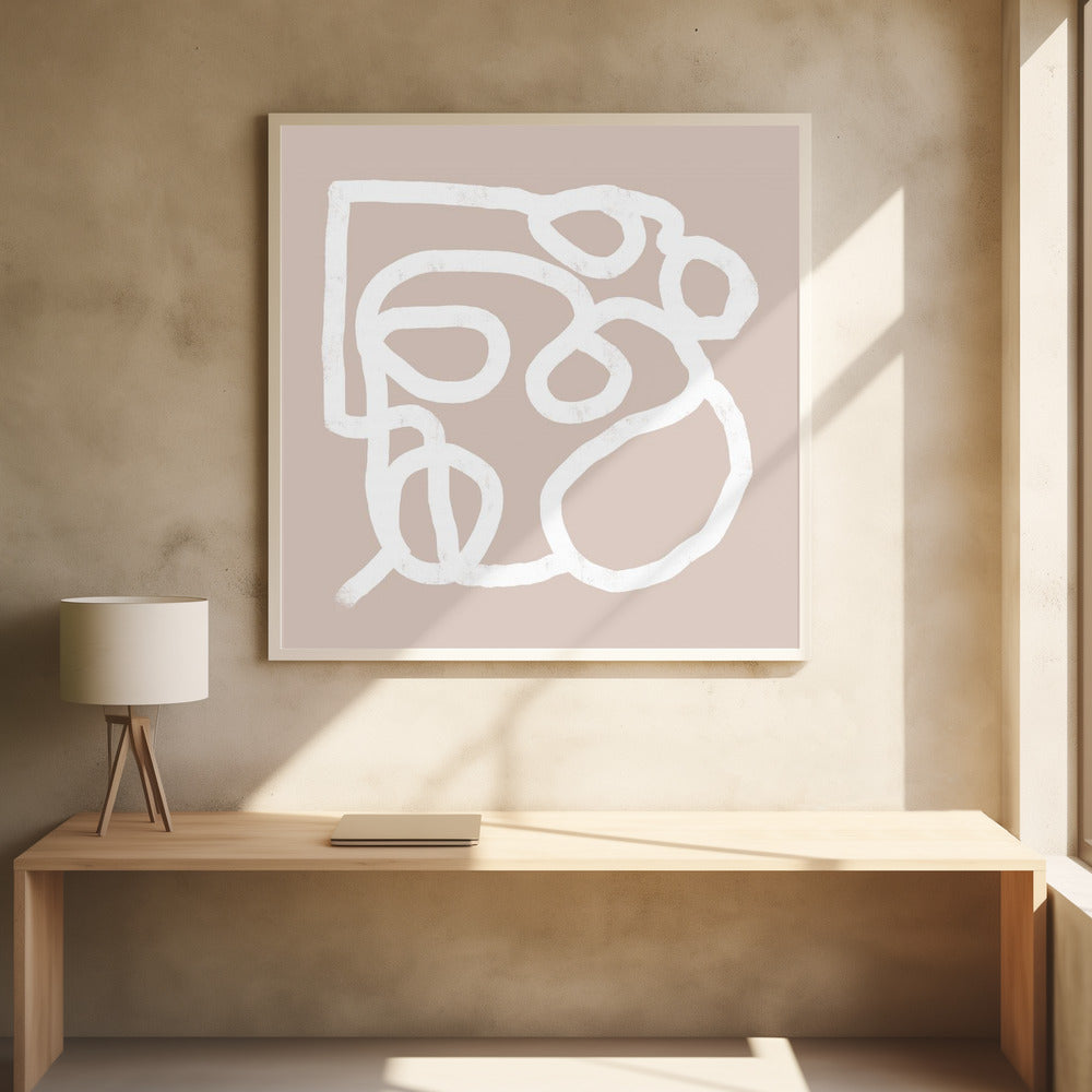 Beige abstract 2 | Poster