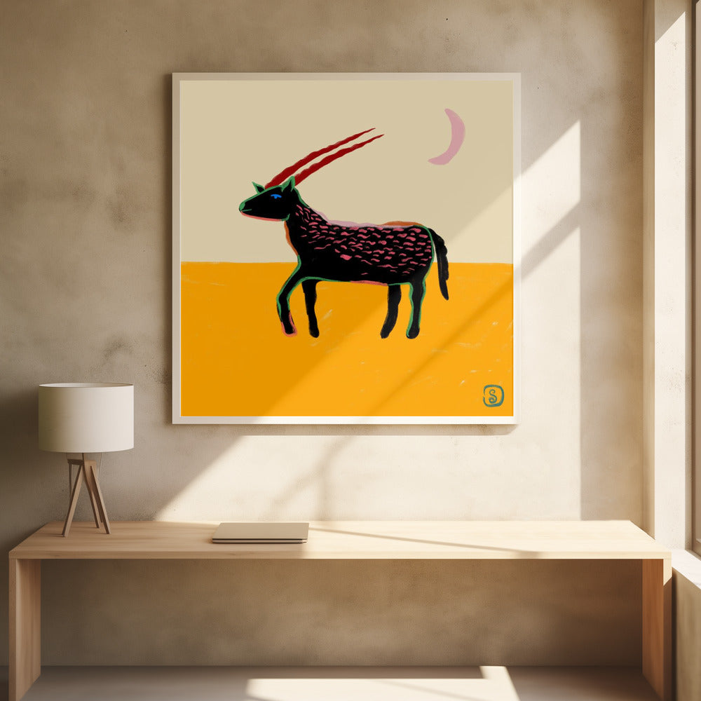 Stylized Animal With Vibrant Colors | Poster