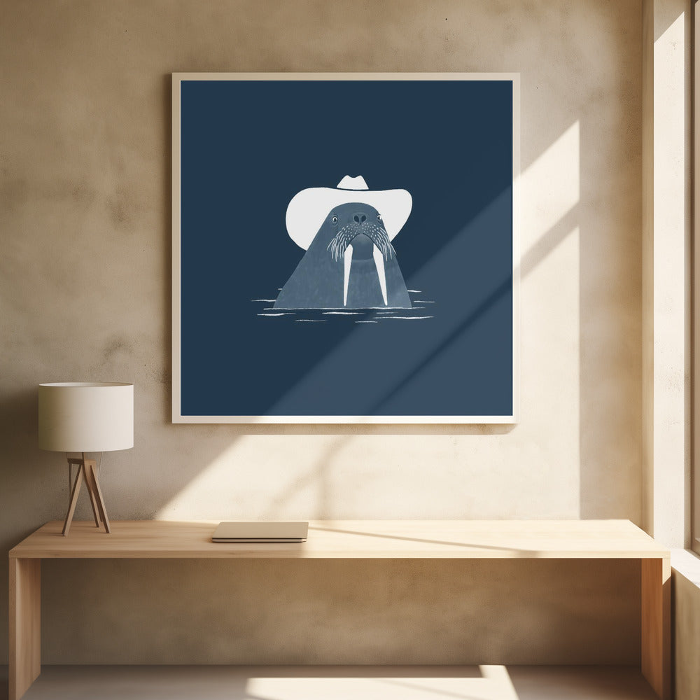 Hank The Cowboy Walrus | Poster