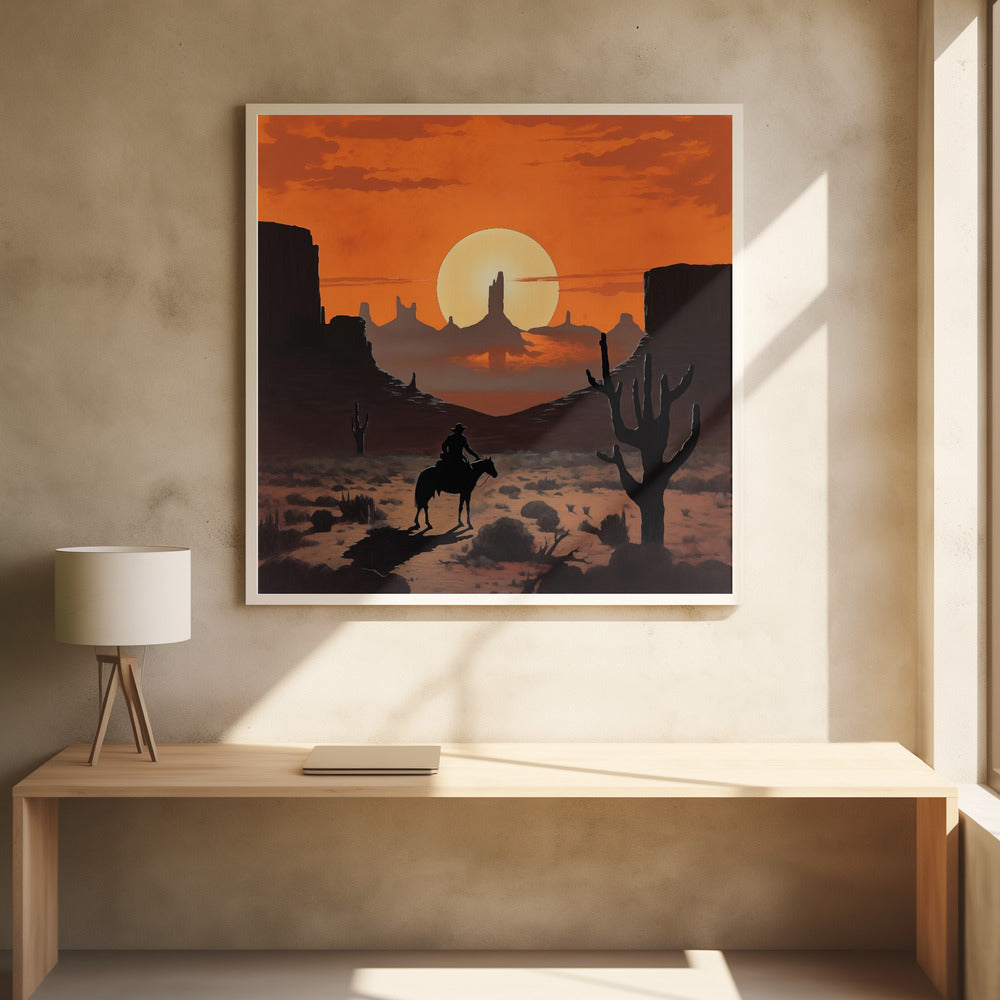 Sunset Cowboy | Poster