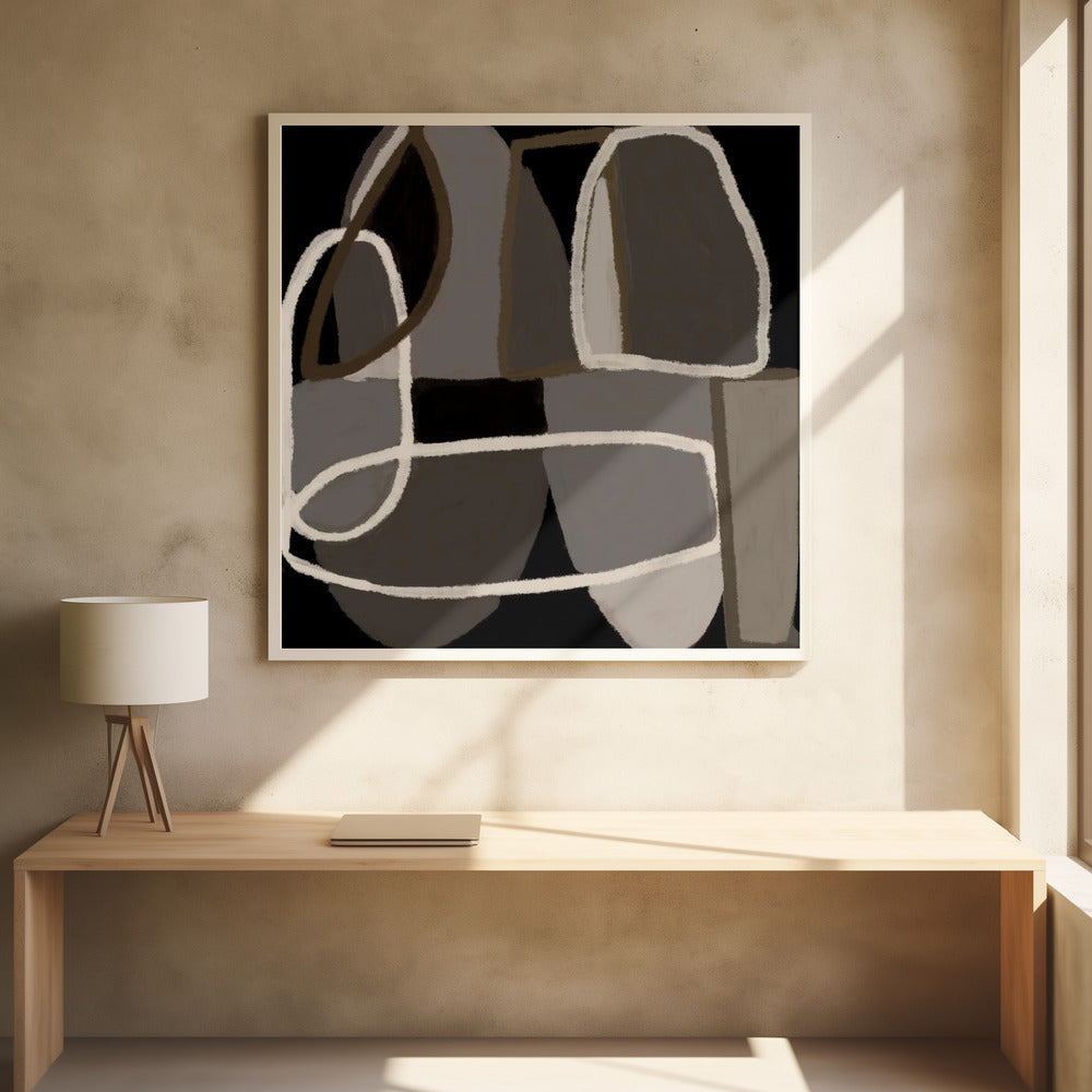 Abstract black and white | Poster