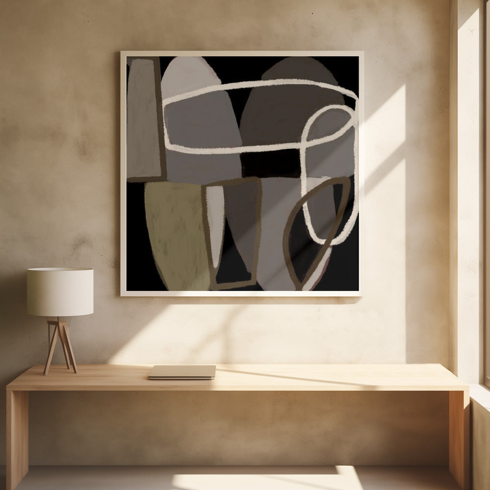 Abstract black and white | Poster