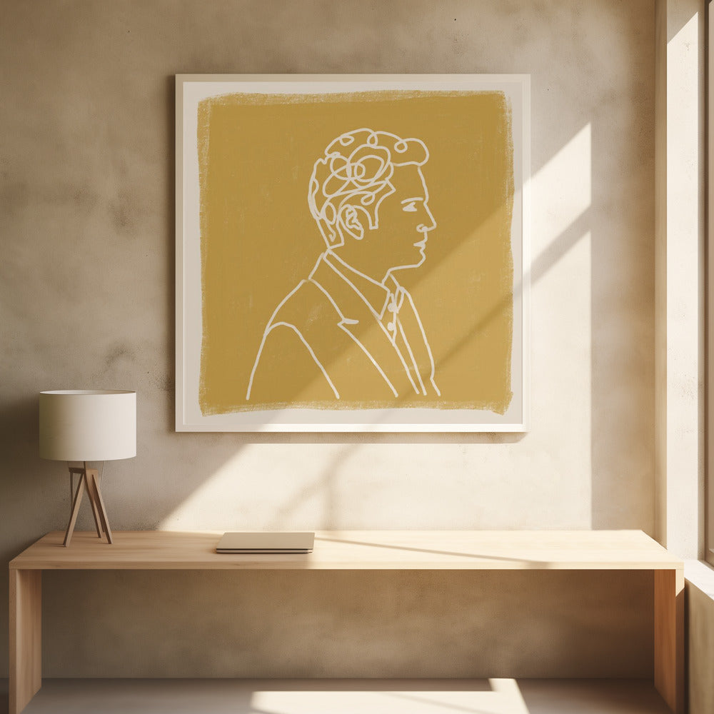 Man Liine Drawing | Poster