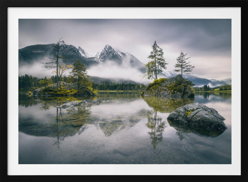 Rainy morning at Hintersee (Bavaria) | Poster