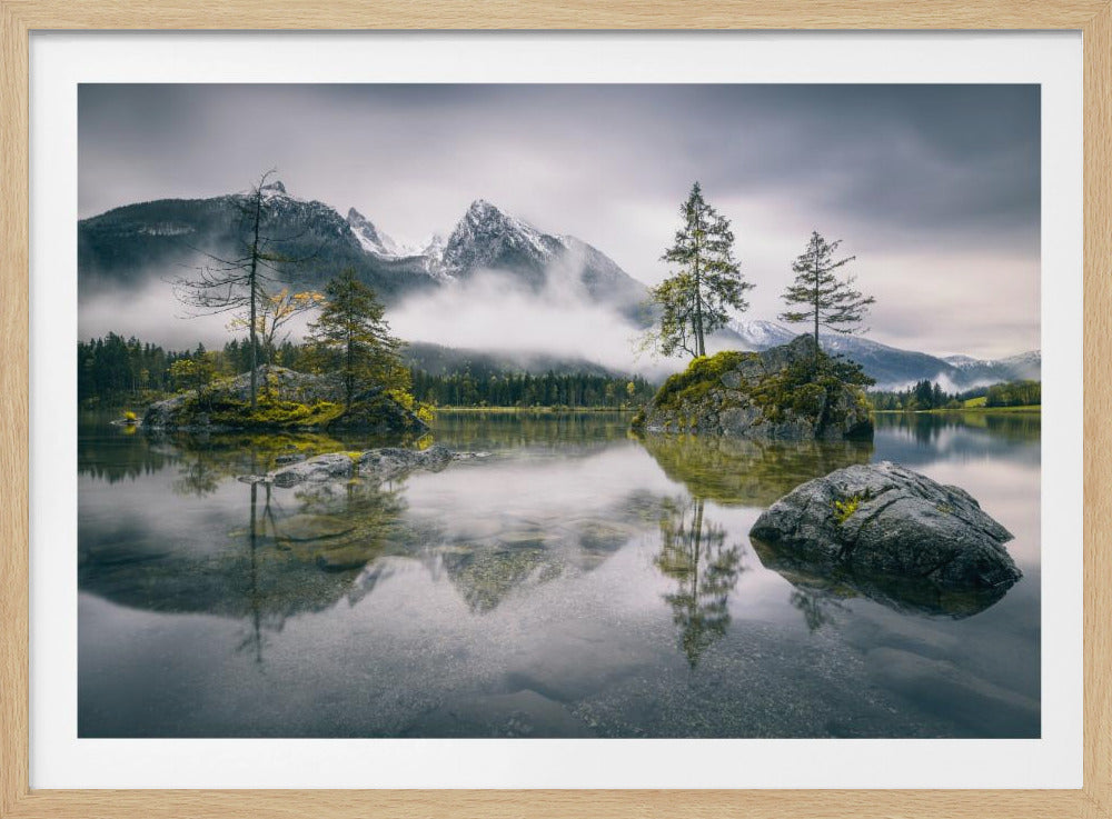 Rainy morning at Hintersee (Bavaria) | Poster