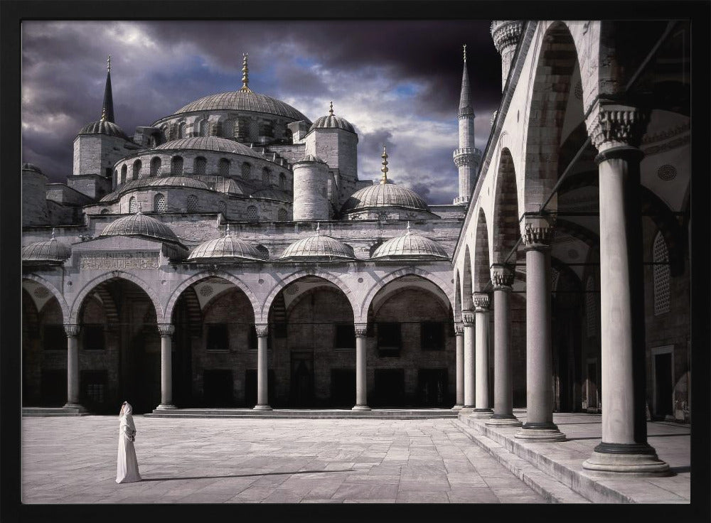 Lady and the mosque | Poster