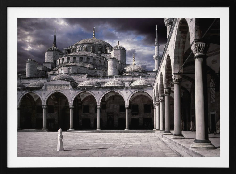 Lady and the mosque | Poster