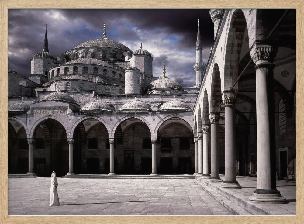 Lady and the mosque | Poster