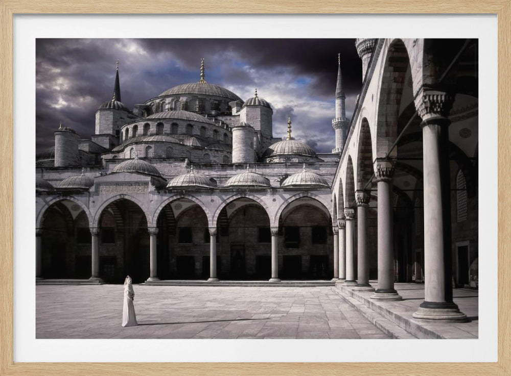 Lady and the mosque | Poster