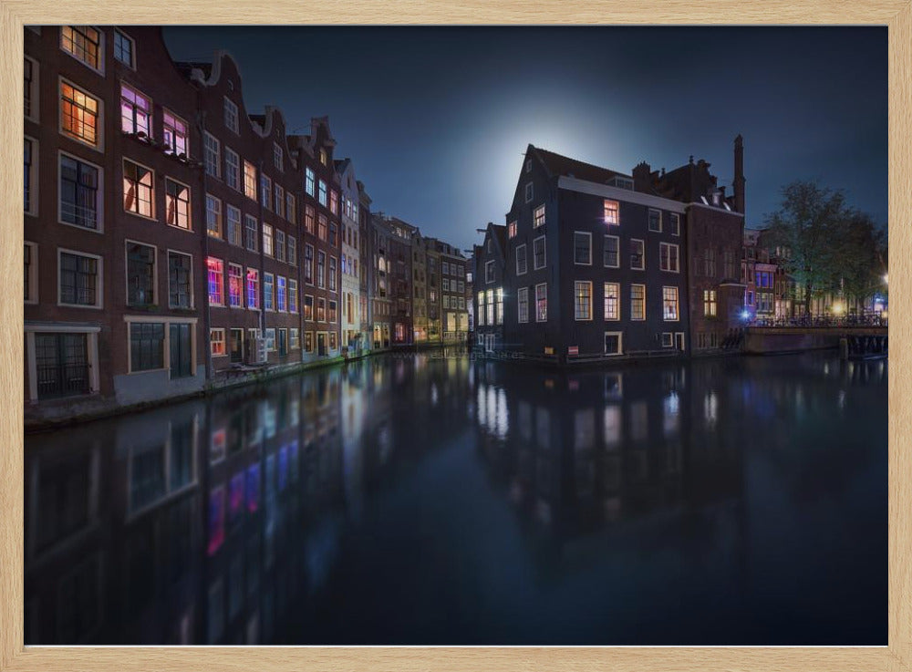Moonlight over Amsterdam | Poster
