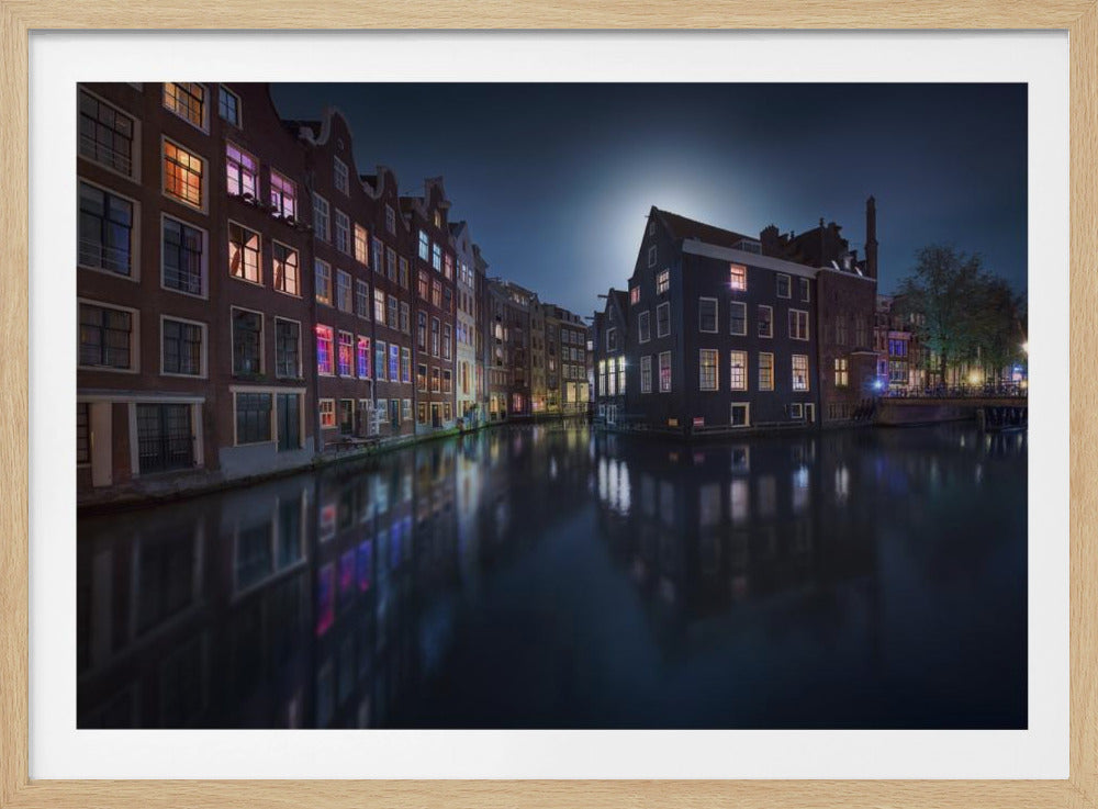 Moonlight over Amsterdam | Poster