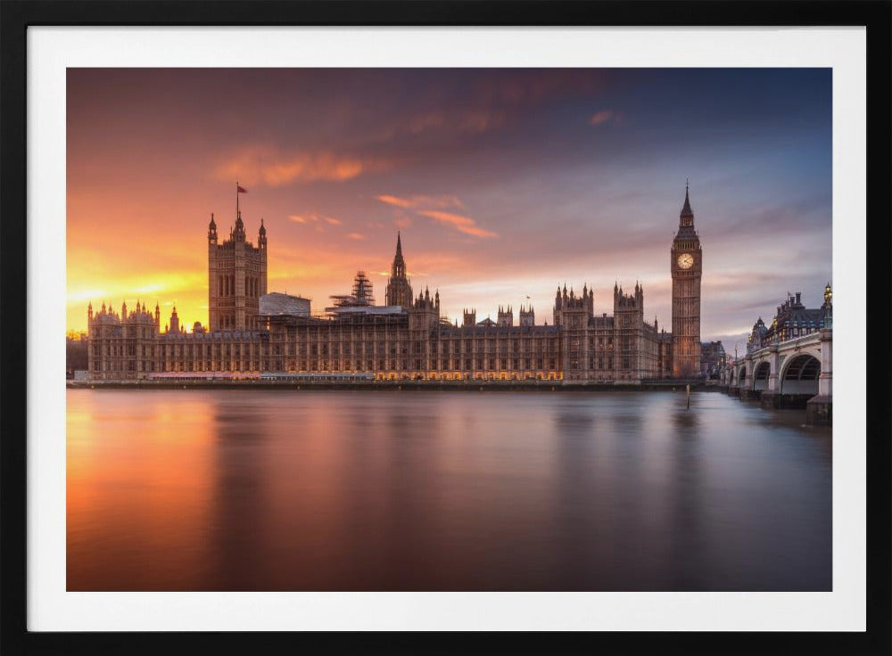 London Palace of Westminster Sunset | Poster