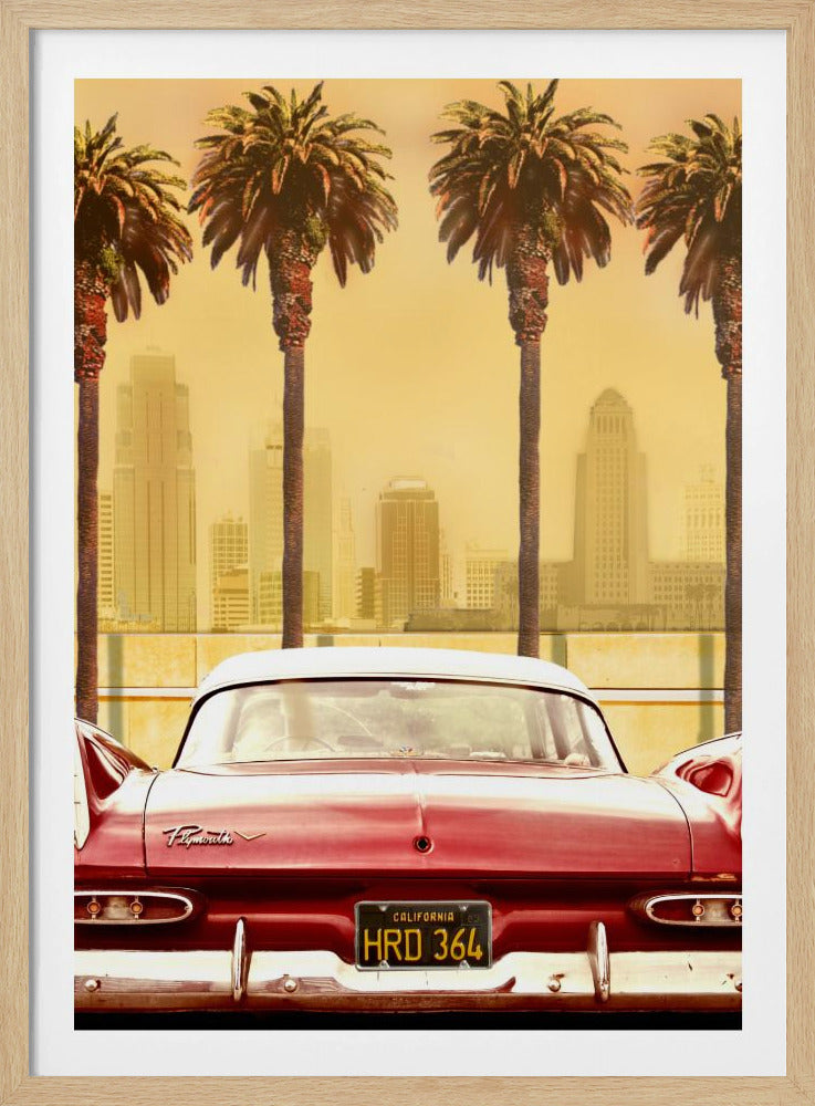 PLYMOUTH SAVOY WITH PALMS | Poster