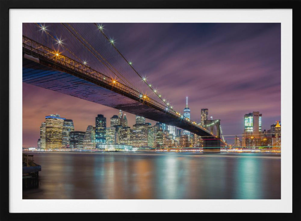 Brooklyn Bridge at Night | Poster