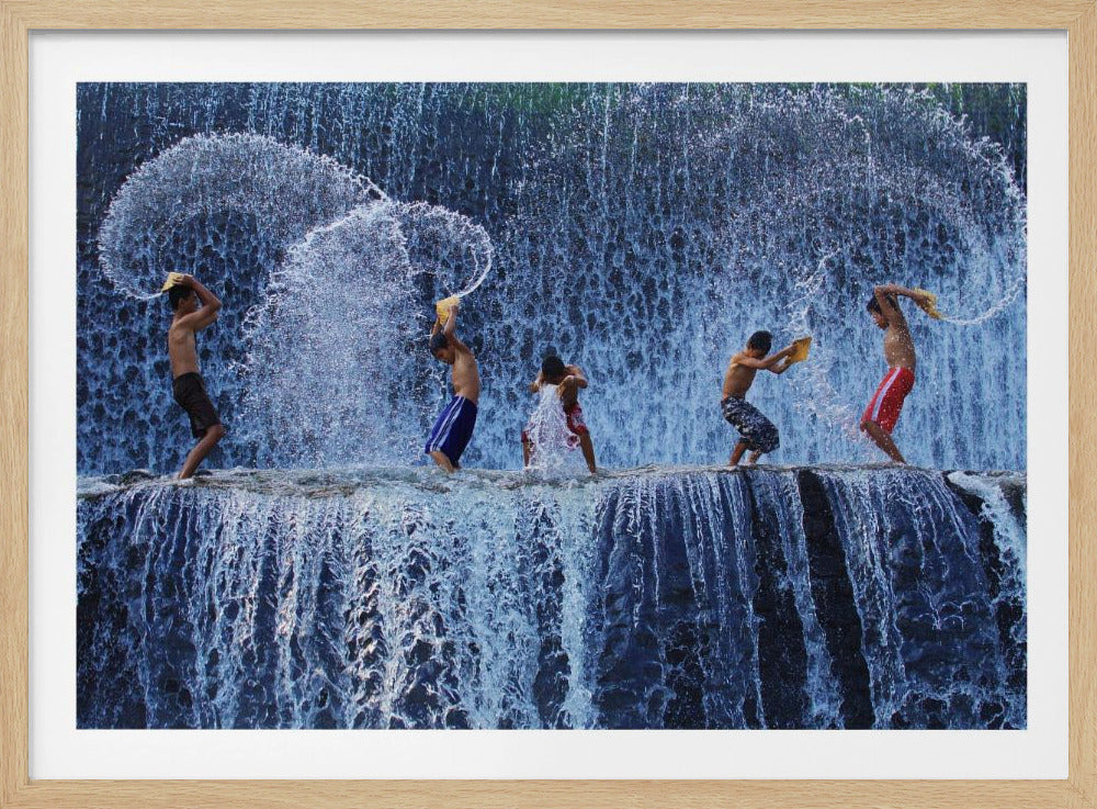 Playing with splash | Poster