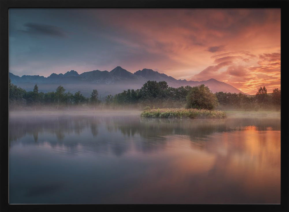 Daybreak by the lake | Poster