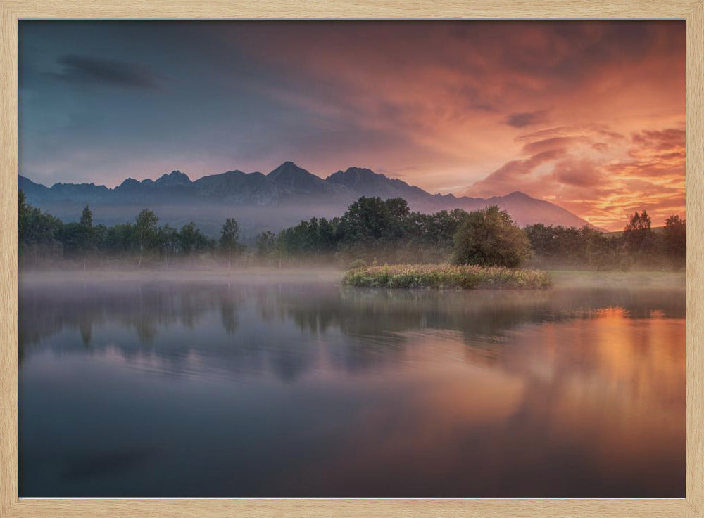 Daybreak by the lake | Poster