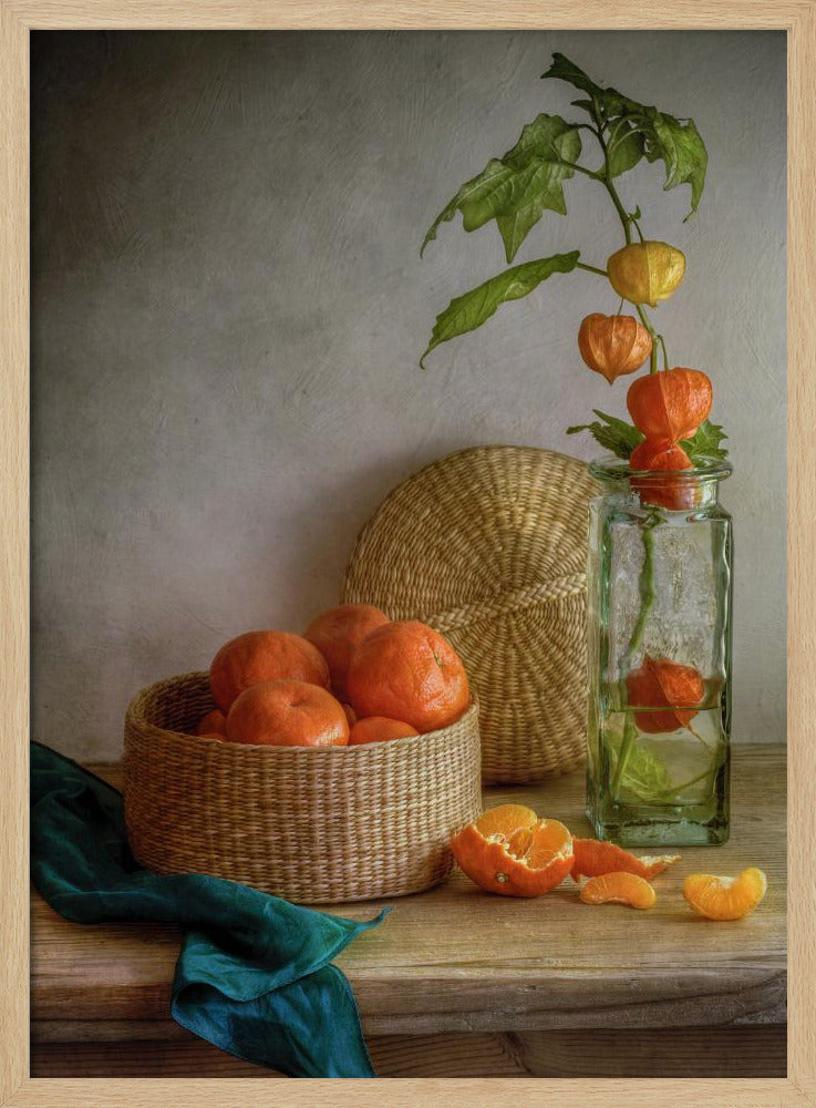 Still life with Clementines | Poster