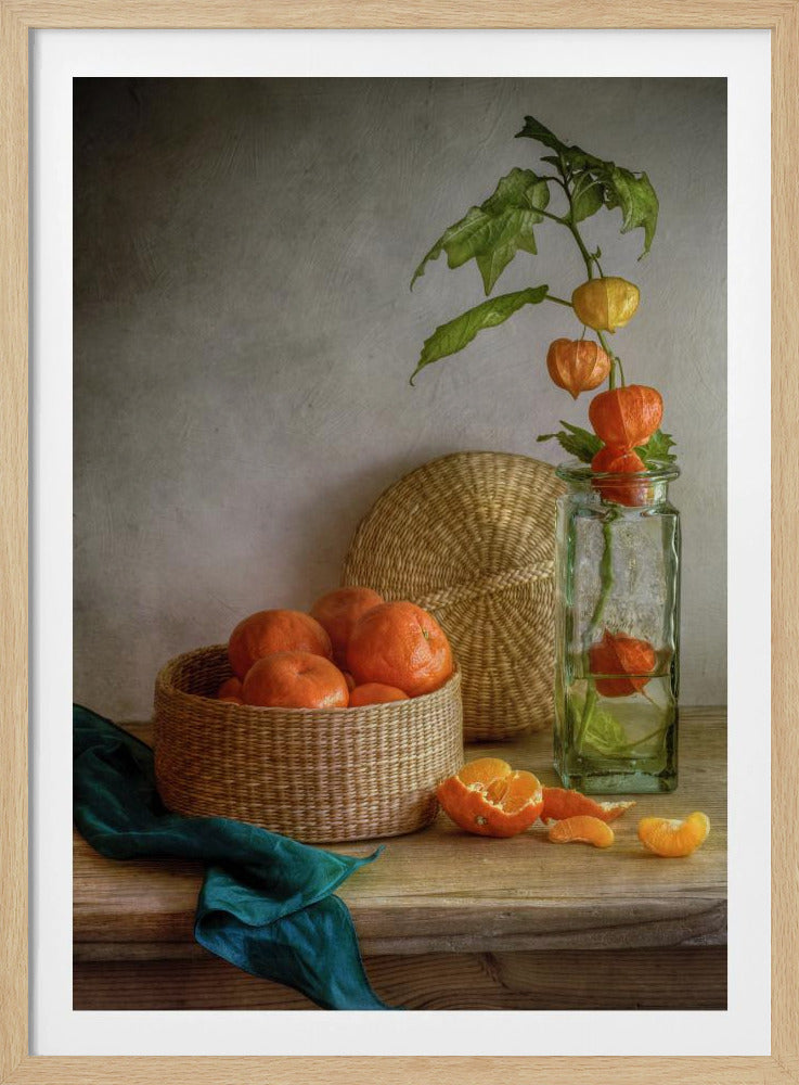 Still life with Clementines | Poster