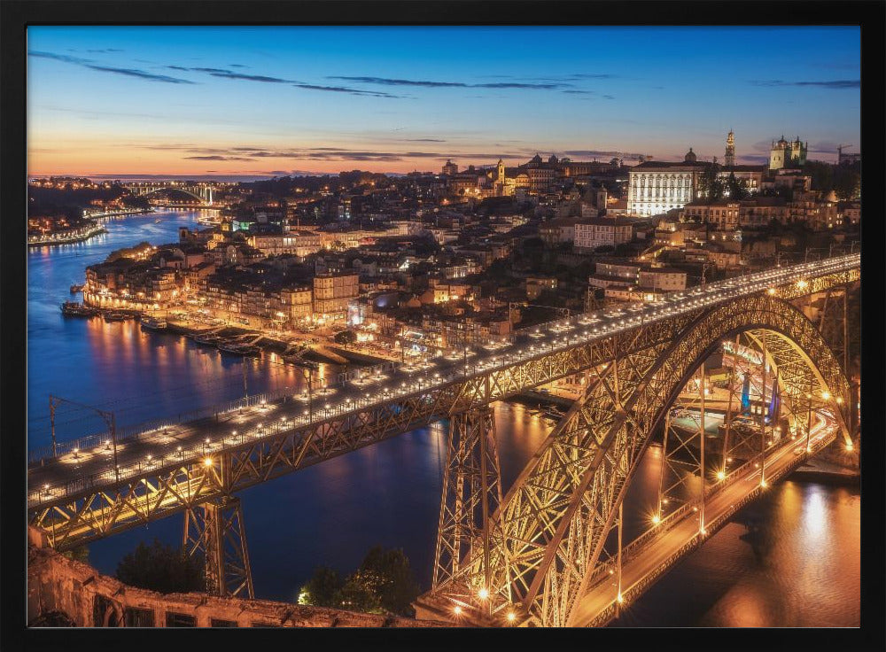 Portugal - Porto Blue Hour | Poster
