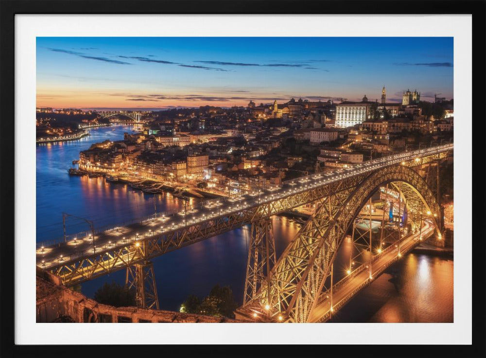 Portugal - Porto Blue Hour | Poster